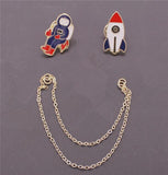 Rocket Man Brooch Pin-Shelfies-| All-Over-Print Everywhere - Designed to Make You Smile
