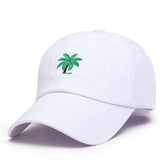 Big Palm Tree Embroidered Dad Hat-Shelfies-White-| All-Over-Print Everywhere - Designed to Make You Smile