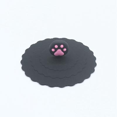 Me-Ow Cat Mug Topper-Shelfies-Black Paw Cap-| All-Over-Print Everywhere - Designed to Make You Smile