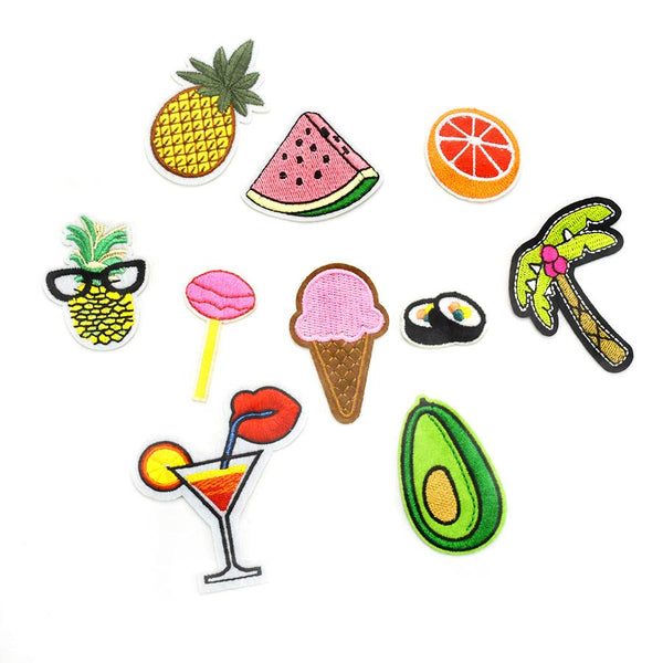 Every Day's A Beach Iron-On Patches - 10 pc set-Shelfies-| All-Over-Print Everywhere - Designed to Make You Smile