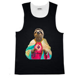 Sloth Jesus Basic Tank Top-Printify-Black-S-| All-Over-Print Everywhere - Designed to Make You Smile