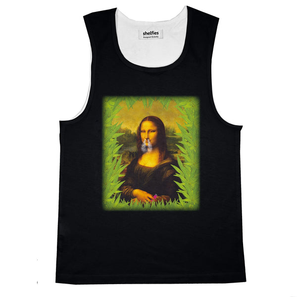 Stoner Lisa Basic Tank Top-Printify-Black-S-| All-Over-Print Everywhere - Designed to Make You Smile