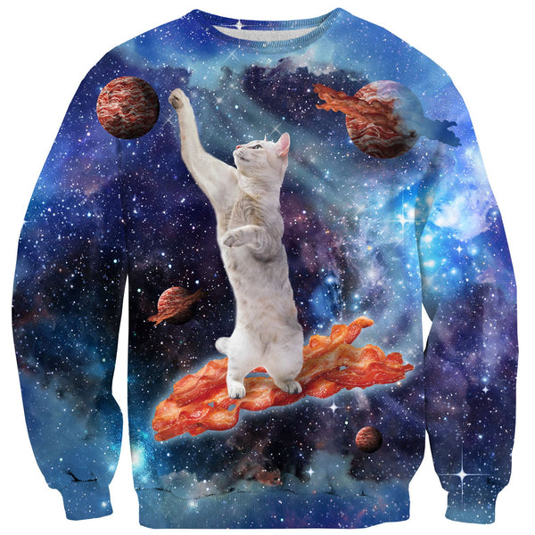 Bacon Cat Sweater-Subliminator-| All-Over-Print Everywhere - Designed to Make You Smile