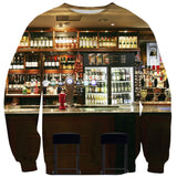 Cocktail Cats Sweater-Shelfies-| All-Over-Print Everywhere - Designed to Make You Smile