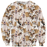 Doggy Invasion Sweater-Shelfies-| All-Over-Print Everywhere - Designed to Make You Smile