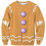 Gingerbread Man Sweater-Shelfies-| All-Over-Print Everywhere - Designed to Make You Smile