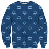 Happy Llamakkah Sweater-Shelfies-| All-Over-Print Everywhere - Designed to Make You Smile