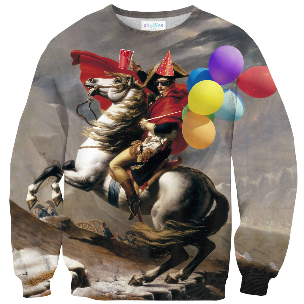 Napoleon Born2Party Sweater-Shelfies-| All-Over-Print Everywhere - Designed to Make You Smile