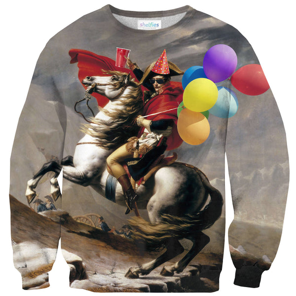 Napoleon Born2Party Sweater-Shelfies-| All-Over-Print Everywhere - Designed to Make You Smile