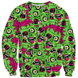 Neon Zombie Sweater-Subliminator-| All-Over-Print Everywhere - Designed to Make You Smile