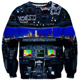 Plane Cockpit Sweater-Subliminator-| All-Over-Print Everywhere - Designed to Make You Smile