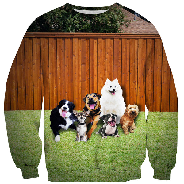 Suburban Dogs Sweater-Shelfies-| All-Over-Print Everywhere - Designed to Make You Smile