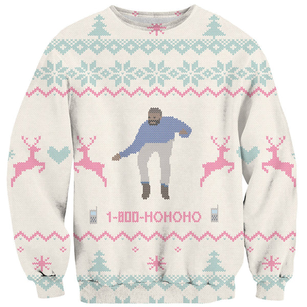 1-800-HOHOHO Sweater-Subliminator-| All-Over-Print Everywhere - Designed to Make You Smile