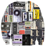 Cassettes Invasion Sweater-Subliminator-| All-Over-Print Everywhere - Designed to Make You Smile