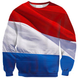 Dutch (Netherlands) Flag Sweater-Shelfies-| All-Over-Print Everywhere - Designed to Make You Smile