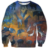 Galaxy Zoo Sweater-Shelfies-| All-Over-Print Everywhere - Designed to Make You Smile