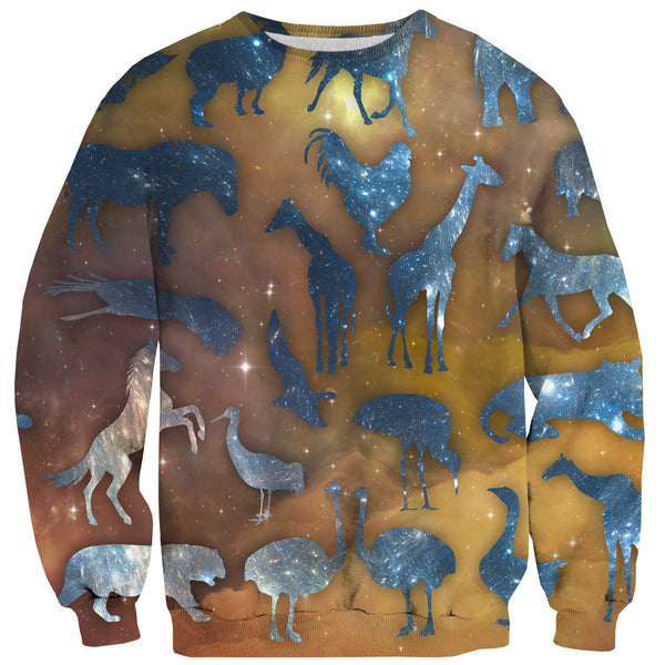Galaxy Zoo Sweater-Shelfies-| All-Over-Print Everywhere - Designed to Make You Smile
