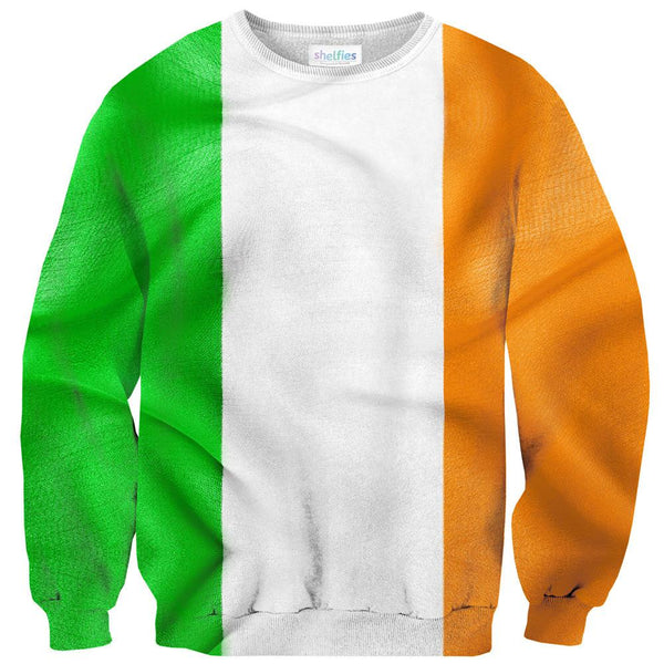 Irish Flag Sweater-Subliminator-| All-Over-Print Everywhere - Designed to Make You Smile