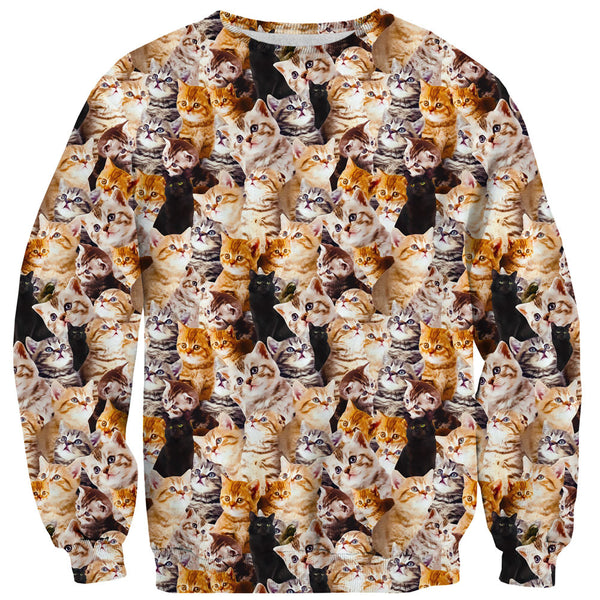Kitty Invasion Sweater-Shelfies-| All-Over-Print Everywhere - Designed to Make You Smile