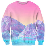 Pastel Mountains Sweater-Subliminator-| All-Over-Print Everywhere - Designed to Make You Smile