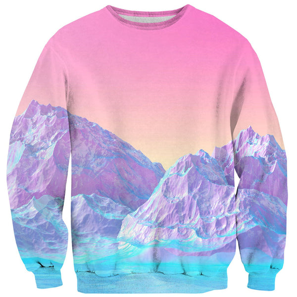 Pastel Mountains Sweater-Subliminator-| All-Over-Print Everywhere - Designed to Make You Smile