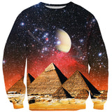 Galactic Pyramids Sweater-Shelfies-| All-Over-Print Everywhere - Designed to Make You Smile