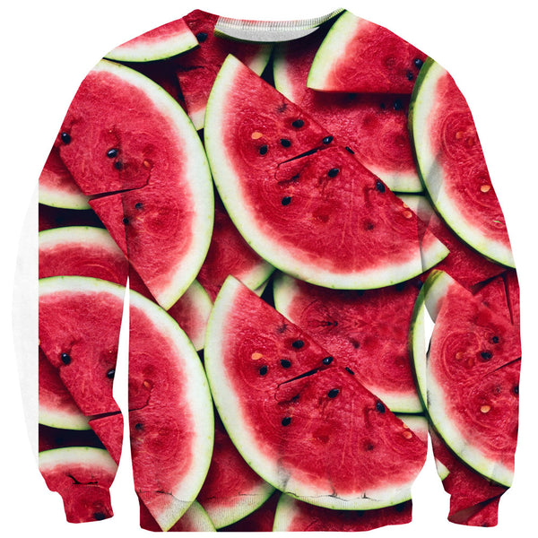 Watermelon Invasion Sweater-Shelfies-| All-Over-Print Everywhere - Designed to Make You Smile
