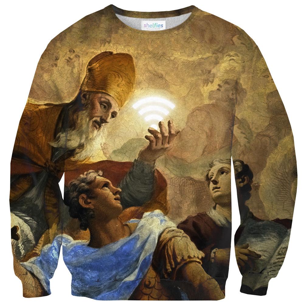 Wifi 802.11 BC Sweater-Subliminator-| All-Over-Print Everywhere - Designed to Make You Smile