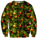 X-Mass Tree Sweater-Shelfies-| All-Over-Print Everywhere - Designed to Make You Smile