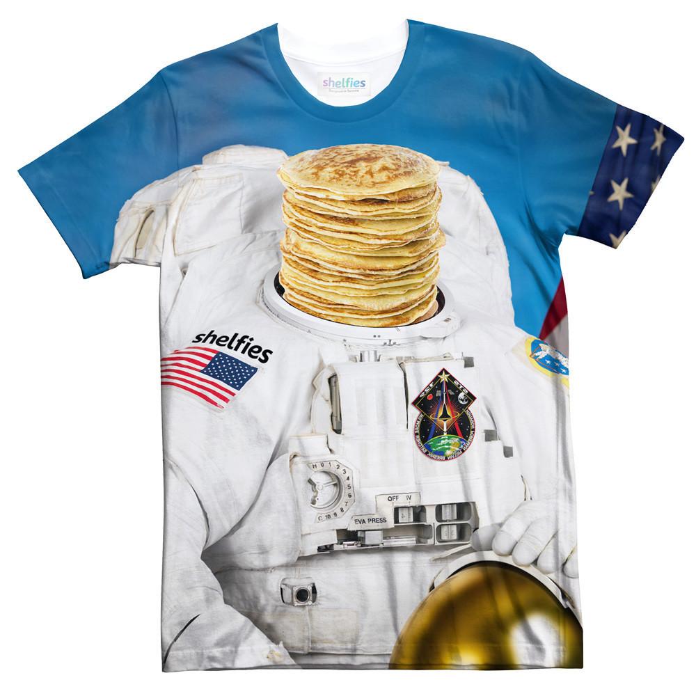 Astronaut Pancakes T-Shirt-Subliminator-| All-Over-Print Everywhere - Designed to Make You Smile
