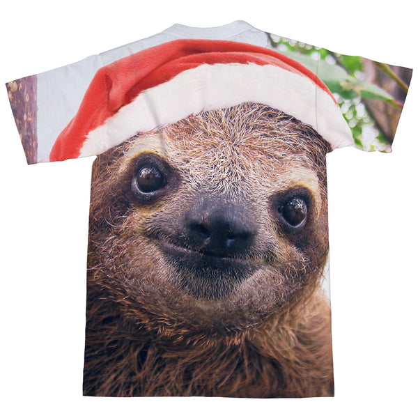Christmas Sloth T-Shirt-Shelfies-| All-Over-Print Everywhere - Designed to Make You Smile