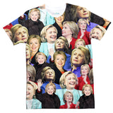 Hillary Clinton Face T-Shirt-Subliminator-| All-Over-Print Everywhere - Designed to Make You Smile