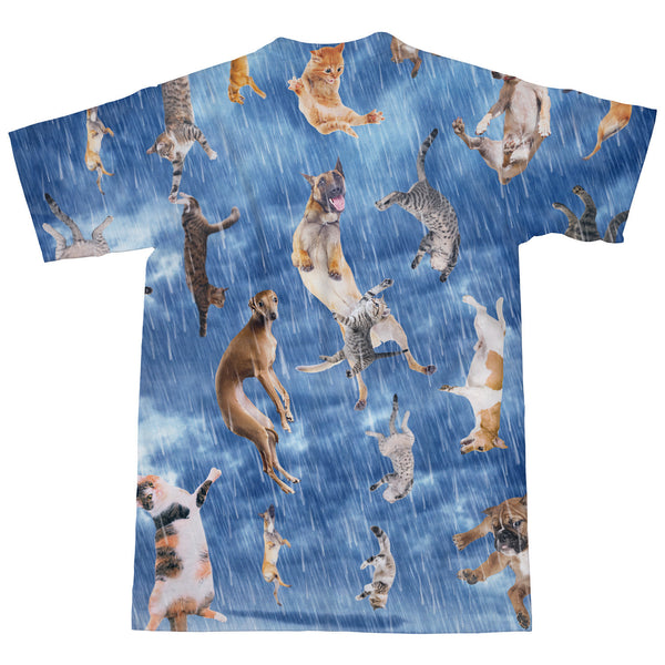 It's Raining Cats And Dogs T-Shirt-Shelfies-| All-Over-Print Everywhere - Designed to Make You Smile