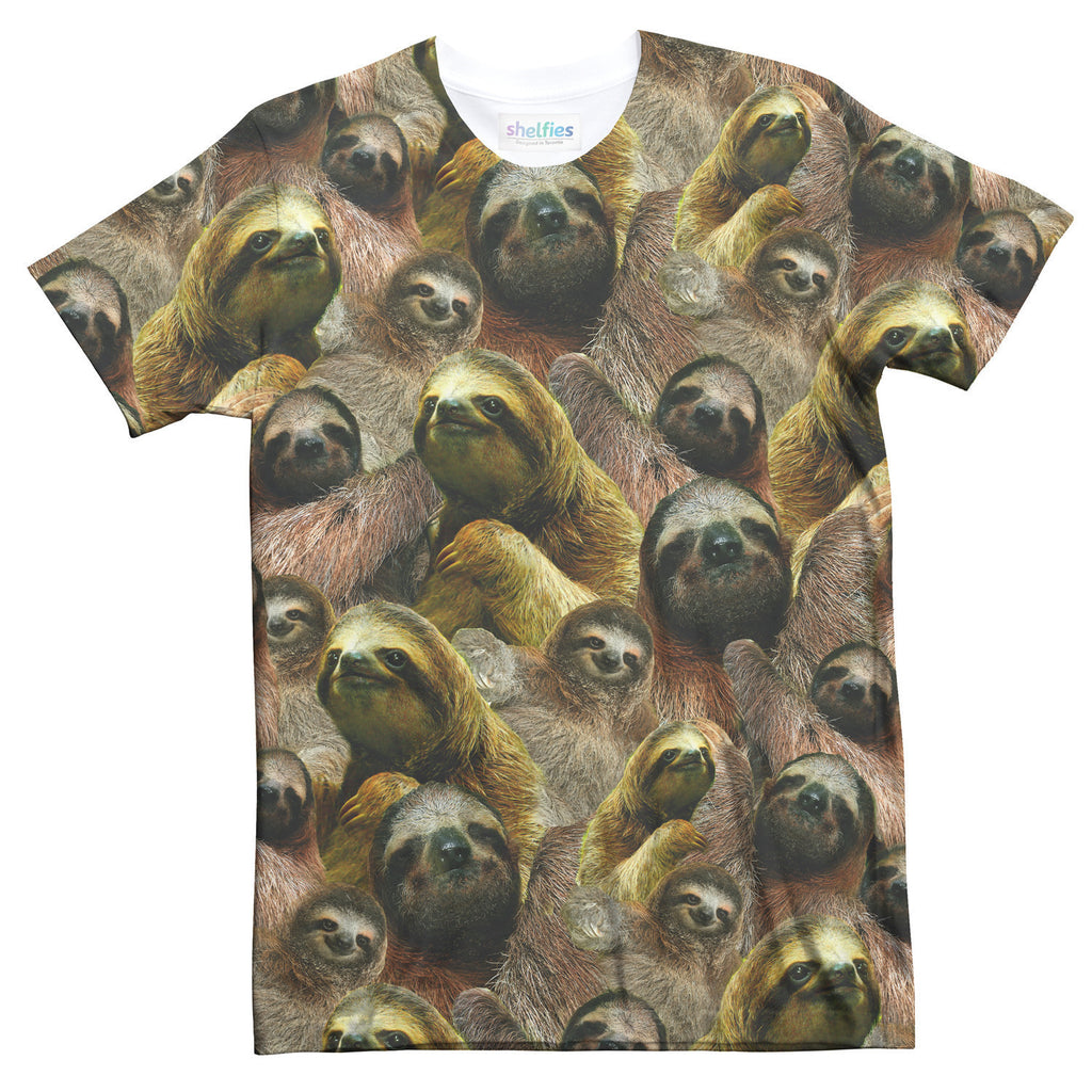 Sloth Invasion T-Shirt-Shelfies-| All-Over-Print Everywhere - Designed to Make You Smile
