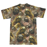 Sloth Invasion T-Shirt-Shelfies-| All-Over-Print Everywhere - Designed to Make You Smile