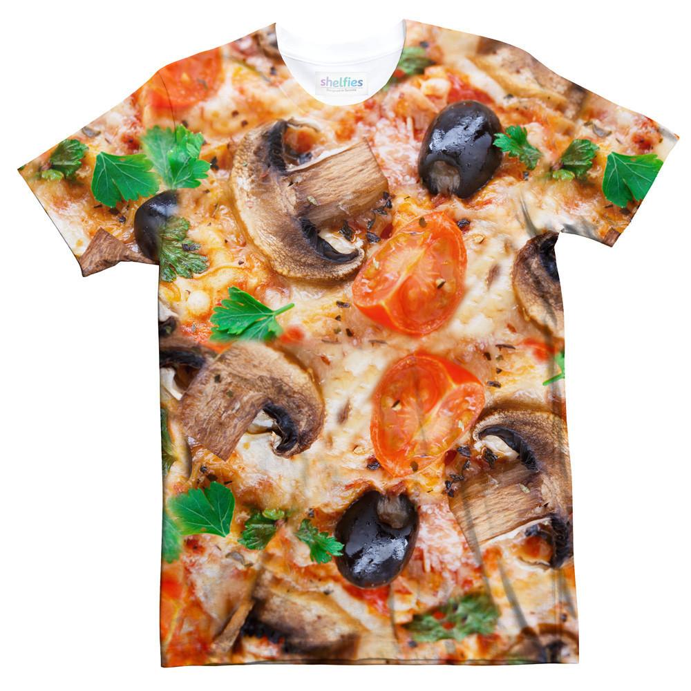 Veggie Pizza T-Shirt-Subliminator-| All-Over-Print Everywhere - Designed to Make You Smile