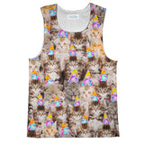 Birthday Cats Tank Top-kite.ly-| All-Over-Print Everywhere - Designed to Make You Smile