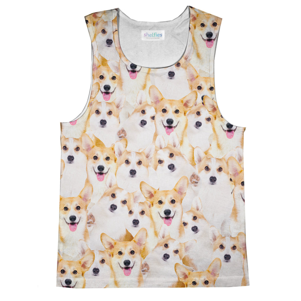 Corgi Invasion Tank Top-kite.ly-| All-Over-Print Everywhere - Designed to Make You Smile