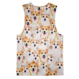 Corgi Invasion Tank Top-kite.ly-| All-Over-Print Everywhere - Designed to Make You Smile