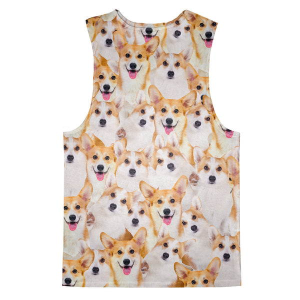 Corgi Invasion Tank Top-kite.ly-| All-Over-Print Everywhere - Designed to Make You Smile