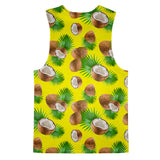 Cuban Coconut Tank Top-kite.ly-| All-Over-Print Everywhere - Designed to Make You Smile