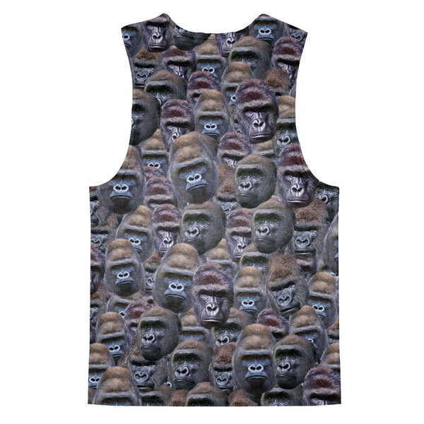 Gorilla Invasion Tank Top-kite.ly-| All-Over-Print Everywhere - Designed to Make You Smile