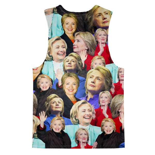 Hillary Clinton Face Tank Top-kite.ly-| All-Over-Print Everywhere - Designed to Make You Smile