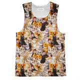 Kitty Invasion Tank Top-kite.ly-| All-Over-Print Everywhere - Designed to Make You Smile