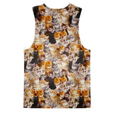 Kitty Invasion Tank Top-kite.ly-| All-Over-Print Everywhere - Designed to Make You Smile