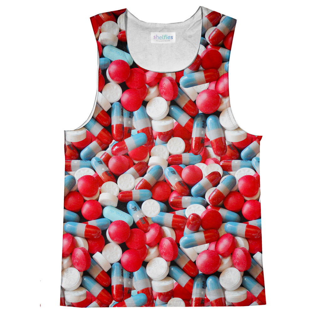 Pills Invasion Tank Top-kite.ly-| All-Over-Print Everywhere - Designed to Make You Smile