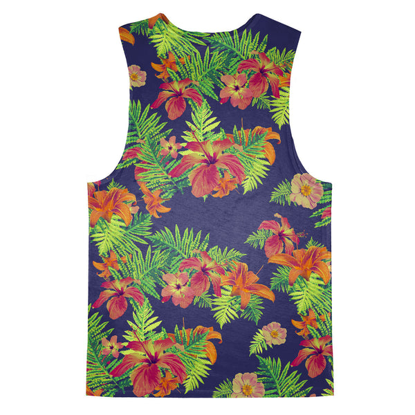 Relaxed Floral Tank Top-kite.ly-| All-Over-Print Everywhere - Designed to Make You Smile