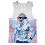 Swagphin Tank Top-kite.ly-| All-Over-Print Everywhere - Designed to Make You Smile