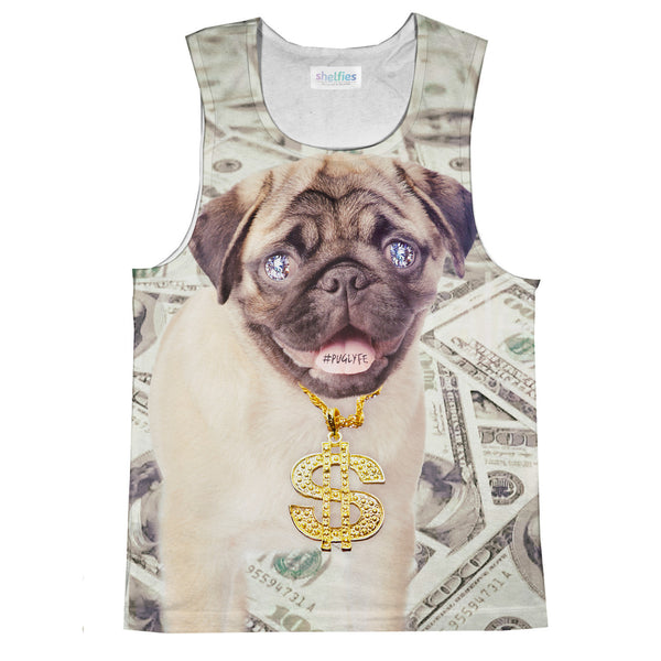 Thug Pug Tank Top-kite.ly-| All-Over-Print Everywhere - Designed to Make You Smile