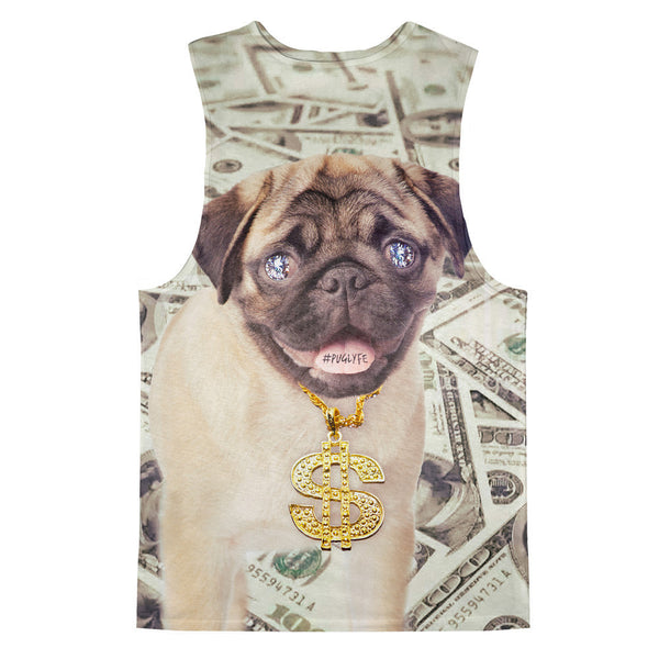Thug Pug Tank Top-kite.ly-| All-Over-Print Everywhere - Designed to Make You Smile